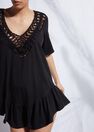 Calzedonia - BLACK Crochet Neck Kaftan Calzedonia - BLACK Crochet Neck Kaftan