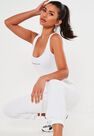 Missguided - White Scoop Neck Bodysuit With Slogan Missguided - White Scoop Neck Bodysuit With Slogan