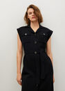 Mango - black Button knit dress Mango - black Button knit dress