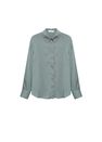 Mango - green Satin finish flowy shirt Mango - green Satin finish flowy shirt