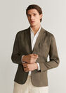 Mango - medium brown 100% linen slim fit blazer Mango - medium brown 100% linen slim fit blazer
