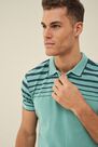 Salsa Jeans - Blue Regular fit polo shirt with stamp on shoulder Salsa Jeans - Blue Regular fit polo shirt with stamp on shoulder