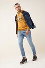 Salsa Jeans - Yellow Hoodie with logo Salsa Jeans - Yellow Hoodie with logo