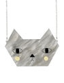 LITTLE MOOSE - Little Moose Faces Large Cat Necklace LITTLE MOOSE - Little Moose Faces Large Cat Necklace