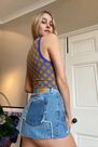Urban Outfitters - Blue UO Seamless Argyle V-Neck Tank Top Urban Outfitters - Blue UO Seamless Argyle V-Neck Tank Top