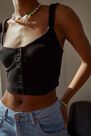 Urban Outfitters - BLK UO Estella Textured Top Urban Outfitters - BLK UO Estella Textured Top
