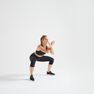 DOMYOS - W33 L31 100 Women's Fitness Cardio Training Cropped Bottoms - Black, Black DOMYOS - W33 L31 100 Women's Fitness Cardio Training Cropped Bottoms - Black, Black