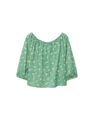 Mango - green Printed cotton blouse Mango - green Printed cotton blouse