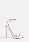 Missguided - White White Barely There Heels Missguided - White White Barely There Heels