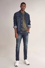 Salsa Jeans - Green Sweater with allover leaf print Salsa Jeans - Green Sweater with allover leaf print