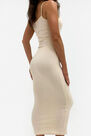 Missguided - Camel Sand Rib Strappy Midi Dress Missguided - Camel Sand Rib Strappy Midi Dress