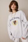 Urban Outfitters - Light Grey BDG Embroidered Crest Sweatshirt Urban Outfitters - Light Grey BDG Embroidered Crest Sweatshirt