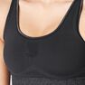 DOMYOS - Extra Small Seamless Long Dynamic Yoga Sports Bra, Black DOMYOS - Extra Small Seamless Long Dynamic Yoga Sports Bra, Black