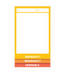 KNOCK KNOCK - 3-Way Pad Seriously Sm KNOCK KNOCK - 3-Way Pad Seriously Sm