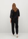 Mango - Black Elastic Waist Trousers, Women Mango - Black Elastic Waist Trousers, Women