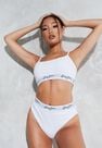 Missguided - White Sean John X Missguided White Script Tape Knickers Missguided - White Sean John X Missguided White Script Tape Knickers