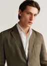 Mango - medium brown 100% linen slim fit blazer Mango - medium brown 100% linen slim fit blazer