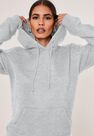 Missguided - Grey Hoodie And Cycling Shorts Co Ord Set Missguided - Grey Hoodie And Cycling Shorts Co Ord Set