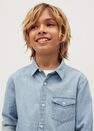 Mango - open blue Pocket denim shirt Mango - open blue Pocket denim shirt