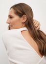 Mango - lt pastel grey Crossed back sweater Mango - lt pastel grey Crossed back sweater