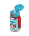 SKIP HOP - Skip Hop Zoo Stainless Steel Straw Kids Water Bottle Owl 350ml SKIP HOP - Skip Hop Zoo Stainless Steel Straw Kids Water Bottle Owl 350ml