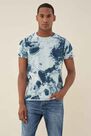 Salsa Jeans - Blue Jellyfish print dyed t-shirt Salsa Jeans - Blue Jellyfish print dyed t-shirt