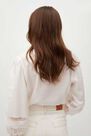 Mango - natural white Openwork detail blouse Mango - natural white Openwork detail blouse