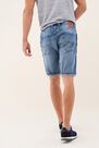 Salsa Jeans - Blue Loose Denim Shorts With Side Strip Salsa Jeans - Blue Loose Denim Shorts With Side Strip