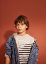 Mango - medium grey Message striped T-shirt Mango - medium grey Message striped T-shirt