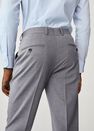 Mango - grey Slim fit microstructure suit trousers Mango - grey Slim fit microstructure suit trousers