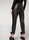 Calzedonia - BLACK Leather Effect Joggers Calzedonia - BLACK Leather Effect Joggers