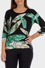 Punt Roma - Leaf printed sweater Punt Roma - Leaf printed sweater