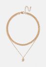 Missguided - Gold Look Gothic Initial Pendant S Necklace Missguided - Gold Look Gothic Initial Pendant S Necklace