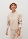 Mango - Pastel Brown Flecked Sweatshirt Mango - Pastel Brown Flecked Sweatshirt