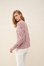 Salsa Jeans - Pink Knitted sweater with detail Salsa Jeans - Pink Knitted sweater with detail