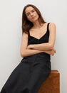 Mango - black 100% linen skirt Mango - black 100% linen skirt