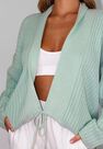 Missguided - Mint Skinny Drawstring Cardigan Missguided - Mint Skinny Drawstring Cardigan