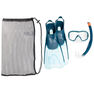 SUBEA - EU 42-43 Adult Snorkelling Kit Mask Snorkel SNK 500, Petrol Blue SUBEA - EU 42-43 Adult Snorkelling Kit Mask Snorkel SNK 500, Petrol Blue
