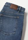 Mango - open blue Dark wash denim Bermuda shorts, Men Mango - open blue Dark wash denim Bermuda shorts, Men