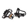 BTWIN - Unique Size 100 Resin Road Biking Pedals With Toe Clips, Default BTWIN - Unique Size 100 Resin Road Biking Pedals With Toe Clips, Default