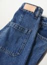 Mango - Open Blue Frayed Hem Culotte Jeans, Women Mango - Open Blue Frayed Hem Culotte Jeans, Women