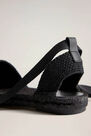 Mango - black Laces sling back espadrilles Mango - black Laces sling back espadrilles