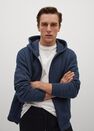 Mango - medium blue Zipper plush sweatshirt Mango - medium blue Zipper plush sweatshirt