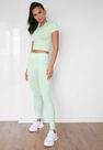 Missguided - Green Seamless Missguided Highwaisted Gym Leggings Missguided - Green Seamless Missguided Highwaisted Gym Leggings