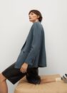 Mango - medium blue Wrap check suit jacket Mango - medium blue Wrap check suit jacket