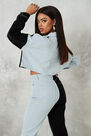 Missguided - Blue Co Ord Contrast Panel Denim Jacket Missguided - Blue Co Ord Contrast Panel Denim Jacket