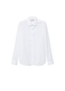 Mango - white Slim fit cotton shirt Mango - white Slim fit cotton shirt