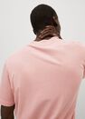 Mango - lt-pastel pink Embroidered cotton message t-shirt, Men Mango - lt-pastel pink Embroidered cotton message t-shirt, Men