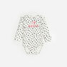 Reserved - Ivory Cotton Rich Bodysuit With Slogan, Kids Girl Reserved - Ivory Cotton Rich Bodysuit With Slogan, Kids Girl