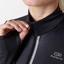 KALENJI - S Run Dry+ Zip Women's Long-Sleeved T-Shirt - Black KALENJI - S Run Dry+ Zip Women's Long-Sleeved T-Shirt - Black
